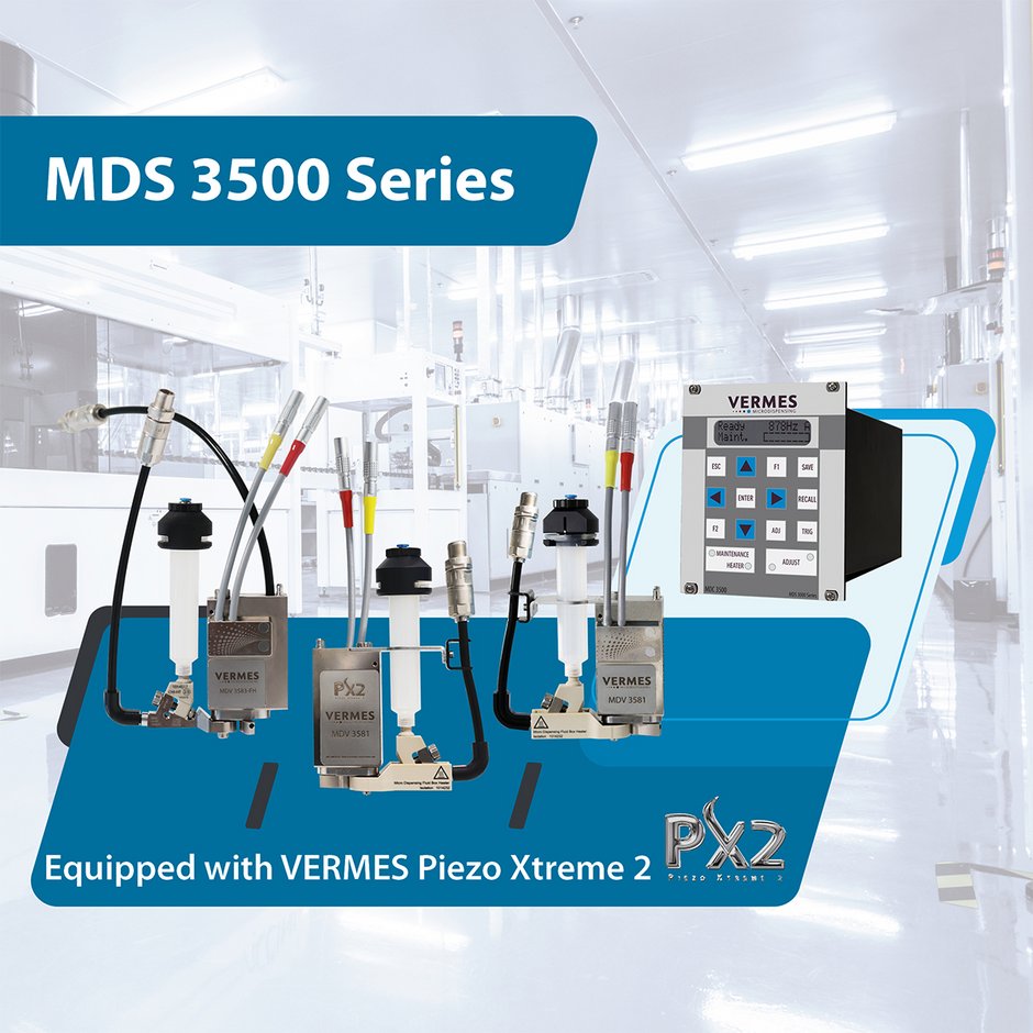 VERMES Microdispensing Systeme auf Basis der MDS 3500 Series mit Piezo Xtreme 2 technology